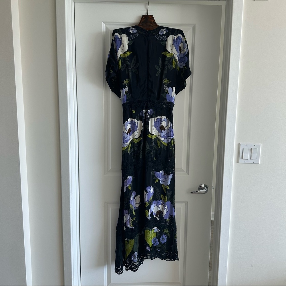 Farm Rio Black Soft Garden Lace Maxi Dress - Picture 8 of 10